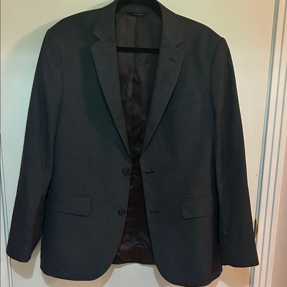 Banana Republic Men's Dark Grey Suit Blazer